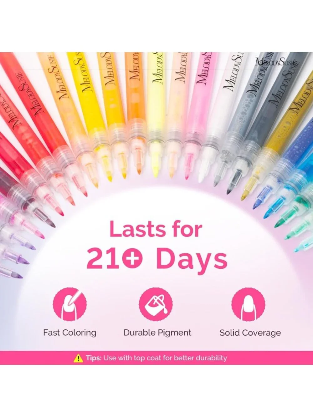 24 Color Nail Art Pens Set - 0.7MM Dotting Tools for DIY Manicure & Nail Design